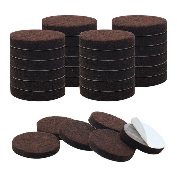 30pcs Felt Furniture Pads Round 3/4" Floor Protector for Chair Legs Feet - Picture 1 of 6